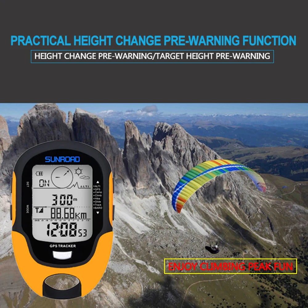 Portable Digital Altimeter Barometer Compass Locator Handheld GPS Navigation Receiver for Outdoor Camping Hiking Fishing Climb