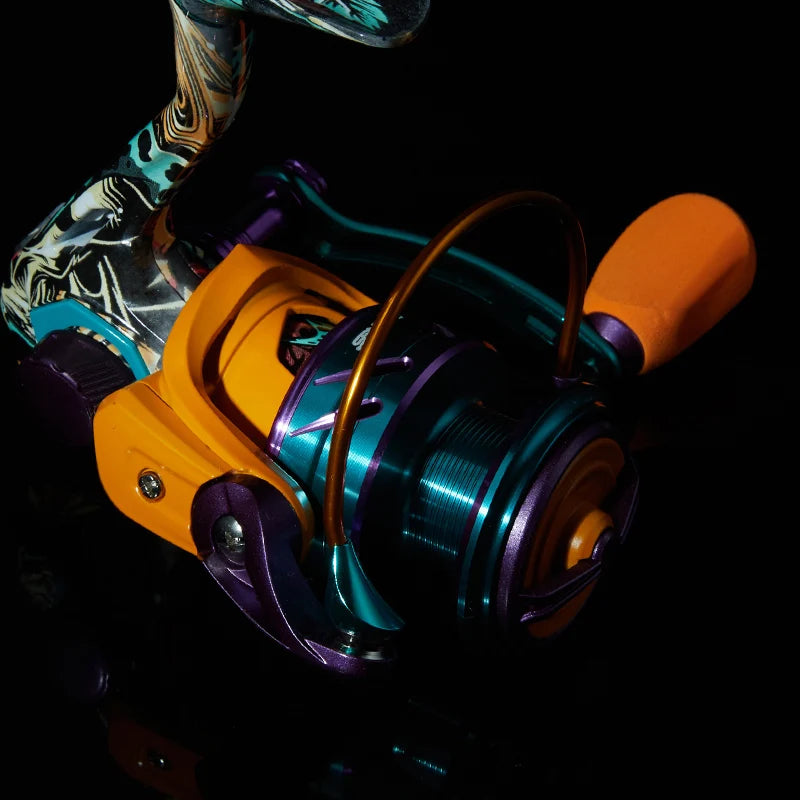HA Spinning Reel, 22LB Max Drag,5.2:1 Gear Ratio,Metal Spool,Cnc Rocker,Spinning Fishing Reel for Fresh Salt Water