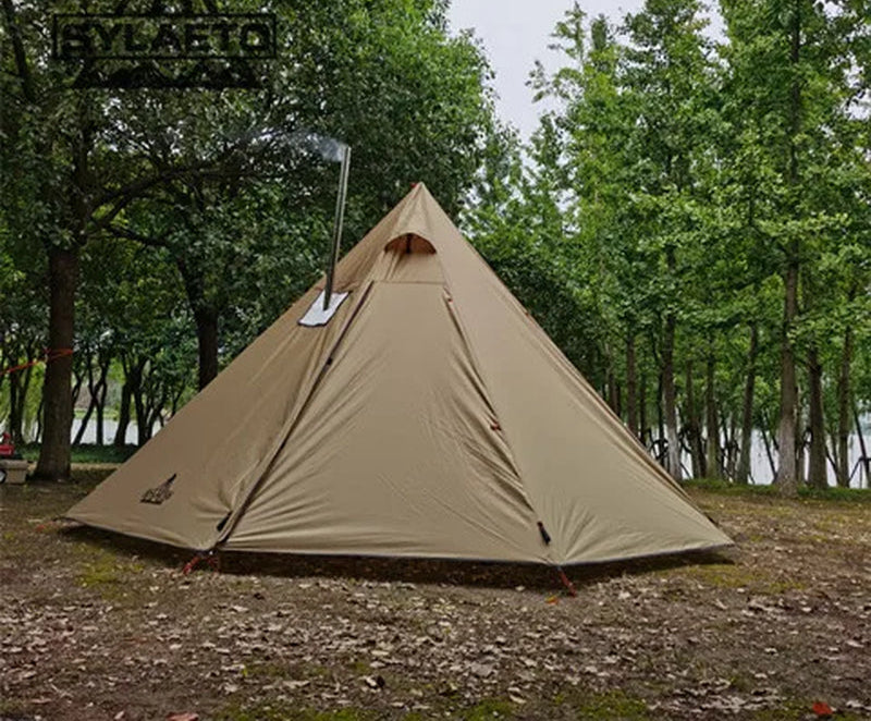 MCETO Tx400Ultra Stove Tent,Height Adjustable Tipi Hot Tent Winter Camping Hunting Trip Equipment