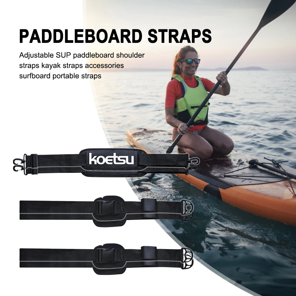 SUP Carrying Strap Adjustable Surfboard Shoulder Strap Stand up Surf Paddle Board Carrier for Paddleboards Surfboards Longboards