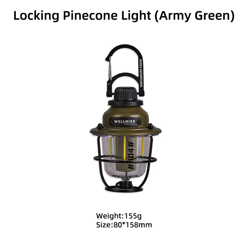 Outdoor Lock Loose Fruit Lamp Ultra -Long Closer -End Photos of the Camp Atmosphere Mini Lamp Multi -Gear Adjustment