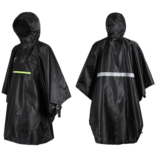 Men Women Raincoat Waterproof Durable Rainwear with Reflective Strip Suitable for Night Outdoor Camping Fishing Climbing Apparel