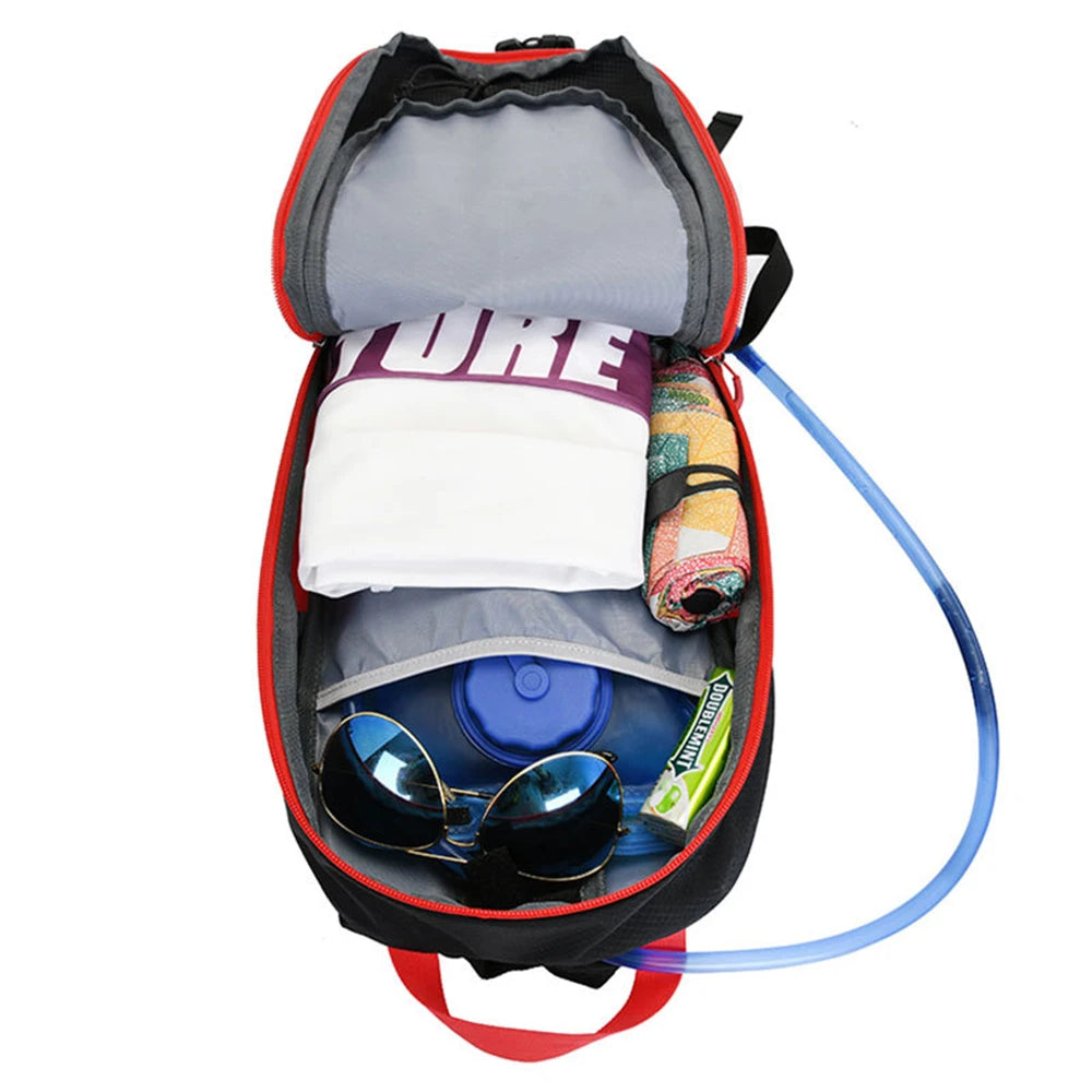 New 10L MTB Bike Backpack with Night Reflector Strips Helmet Strap Design Outdoor Sports Cycling Running Backpacks Water Bag