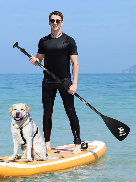 3-Piece Detachable SUP Paddle Adjustable Length Stand up Paddleboard Paddles Aluminum Alloy One Way Paddle for Canoe Kayaking