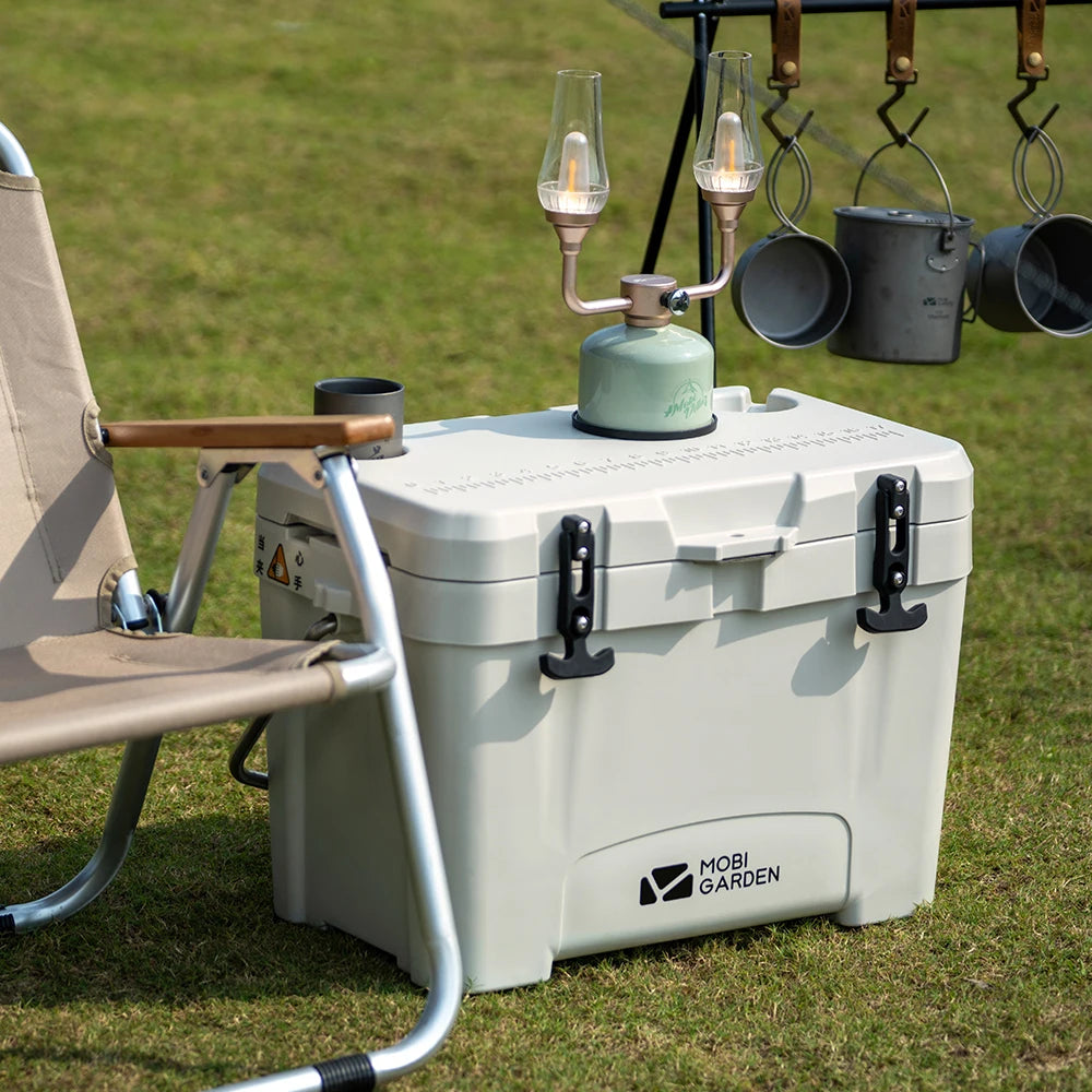 Camping Ice Box 25L Portable Large Capacity Car Refrigerator Food Barbecue Cold Storage Outdoor