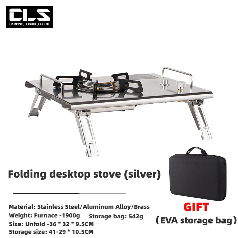 NOBANA&GLS Newest Folding IGT Table Lightweight Backpack Roll Table Multifunctional Adjustable Leg Desk Desktop Burner BBQ Table