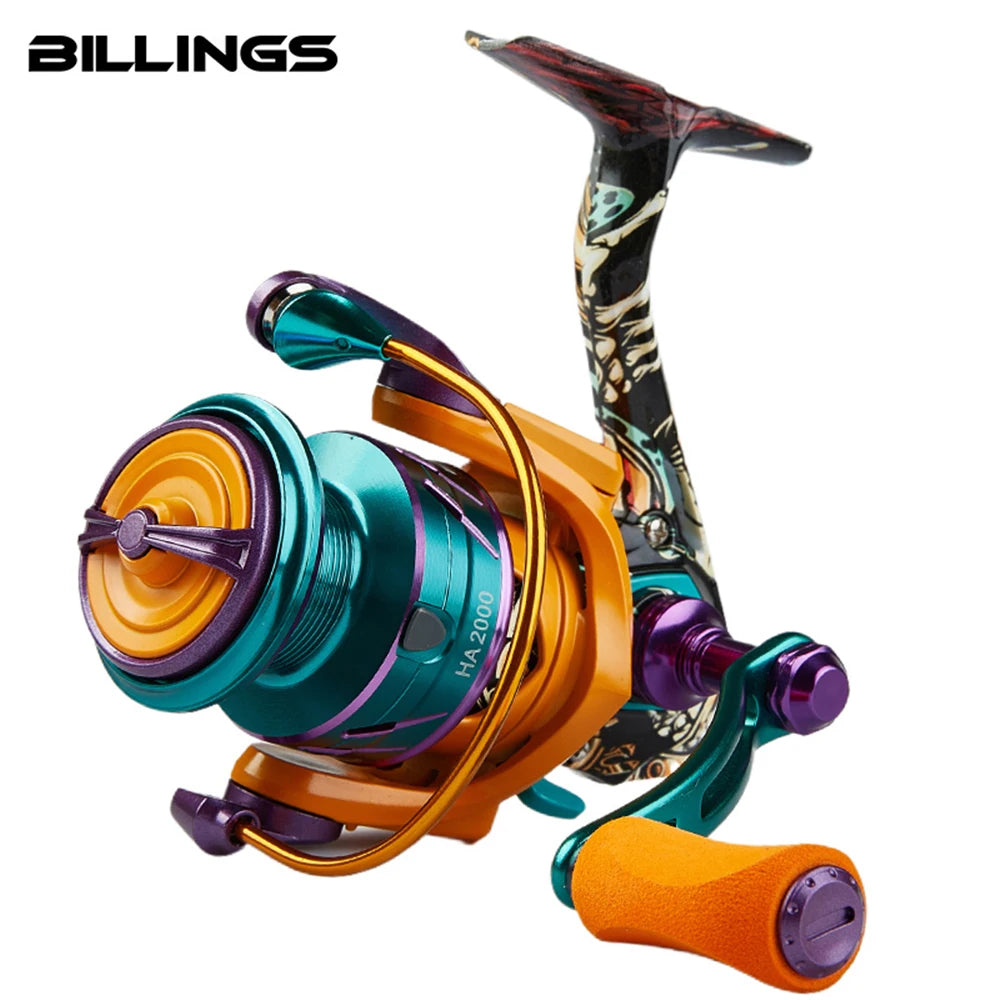 HA Spinning Reel, 22LB Max Drag,5.2:1 Gear Ratio,Metal Spool,Cnc Rocker,Spinning Fishing Reel for Fresh Salt Water