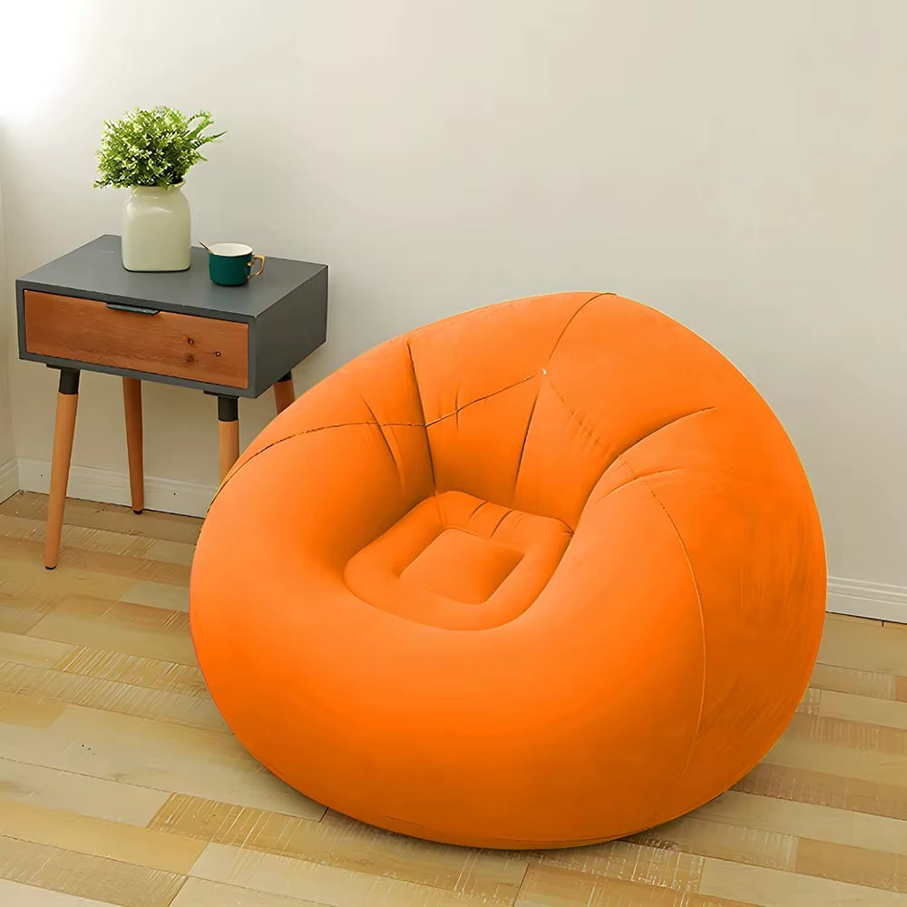 Lazy Inflatable Sofa Chairs Indoor Bedroom Lounge Bean Bag Chair Inflatable Sofa Portable Folding for Outdoor Camping Chair Sofa