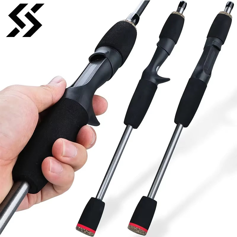 5 Section Spinning Casting Fishing Rod 1.8M Ultralight Weight Carbon Fiber Poles for Travel Freshwater Fishing Pesca