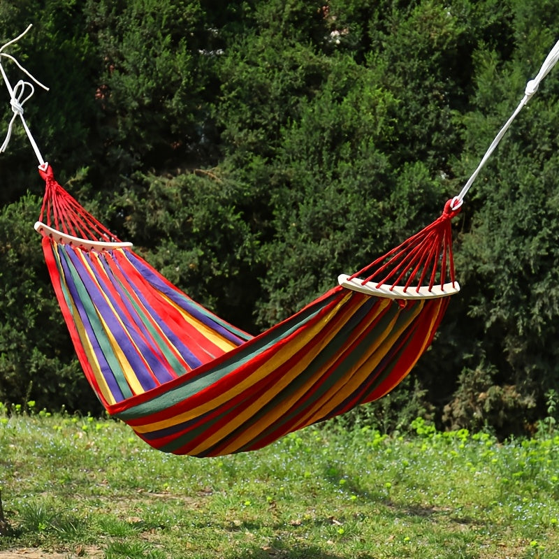 Double Hammock, Portable with Canvas Storage Bag.