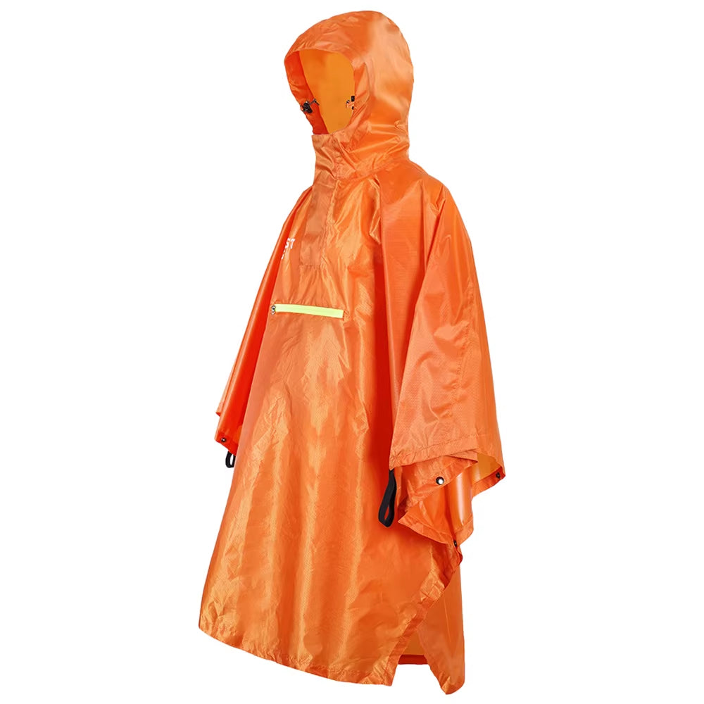 Men Women Raincoat Waterproof Durable Rainwear with Reflective Strip Suitable for Night Outdoor Camping Fishing Climbing Apparel