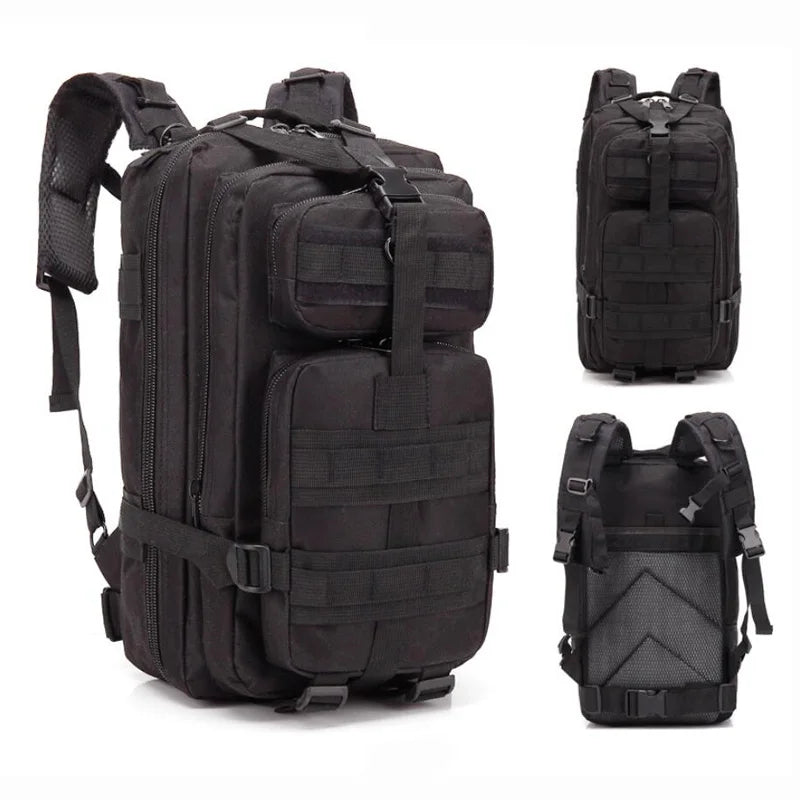 3P Tactical Backpack 20L-25L 1000D Nylon Outdoor Hiking Camping Traveling Fishing for Men Hunting Molle Bag Sport Rucksacks