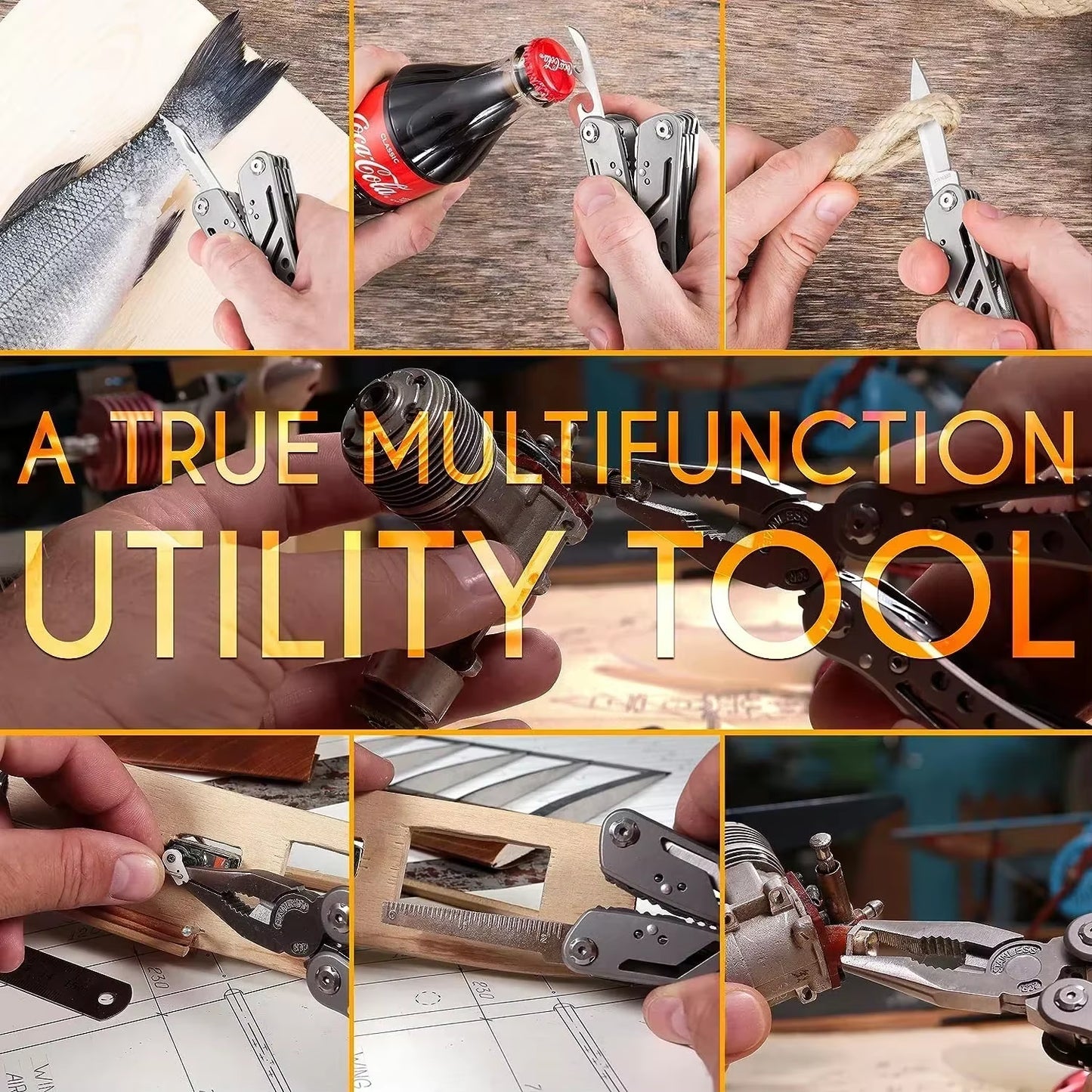 Multitool 24-In-1 Pliers for Survival Camping and Hunting