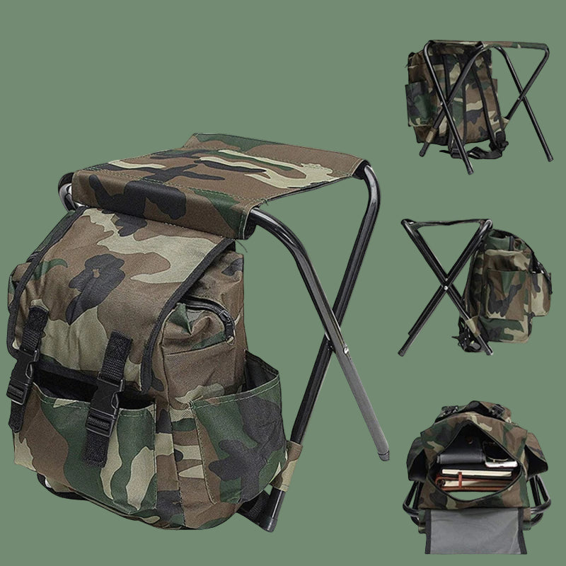 Backpack Cooling Chair Portable Folding Seat Stool Light Fishing Outdoor Equipment Suitable for Camping,Traveling Hiking