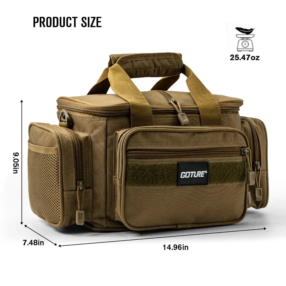 Fishing Bags Waterproof 600D Oxford Fabric High Capacity Storage Durable Quality Fishing Gear Bags for Men Outdoors Bag