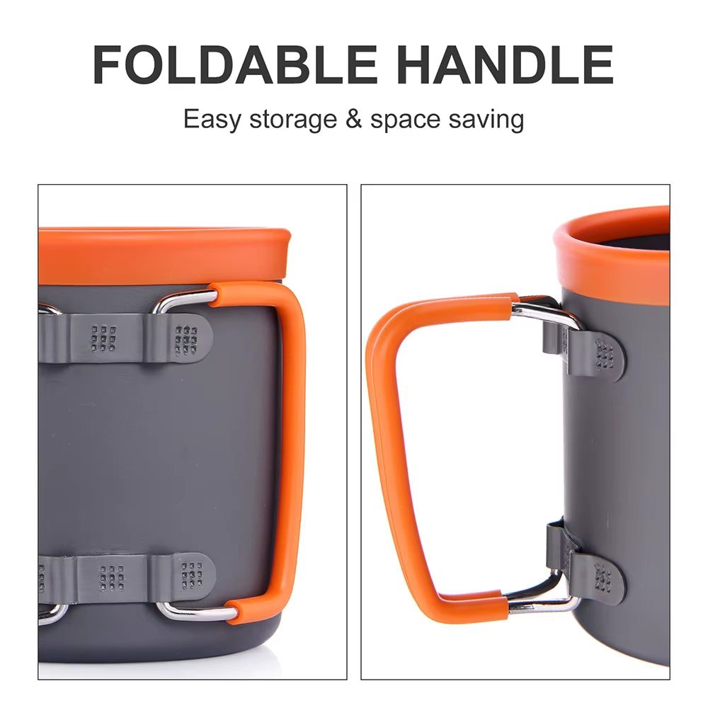 Camping Aluminum Cup Outdoor Mug Tourism Tableware Picnic Cooking Equipment Tourist Coffee Drink Trekking Hiking