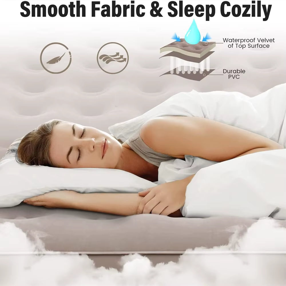 Camping Inflatable Mattress Built-In Pump Thicken Mat for Tent Bed Sleeping Pad Picnic Blanket Travel Air Mat Camping Equipment