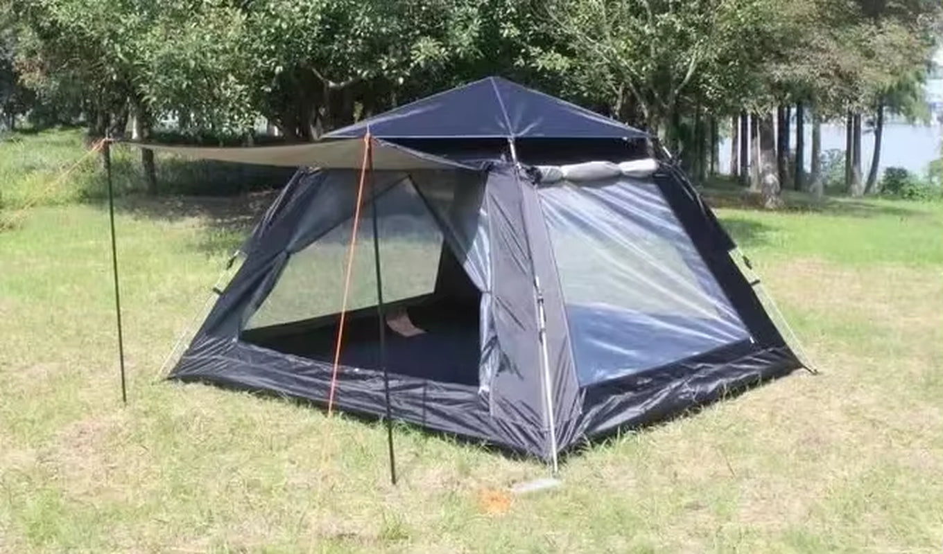 Goture 6-7Person Waterproof Automatic Tent 240*240*150Cm Double Layer Camping Tent Outdoor Dome Camping Family Tent Couple Tents
