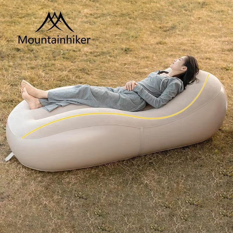 Fast Inflatable Air Sofa Bed Outdoor Portable Air Mattress Lazy Camping Automatic Inflatable Sleeping Mat Uptaded