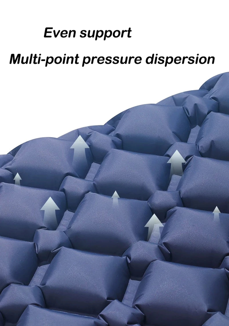 Outdoor Camping Double Inflatable Mattress Extra Wide Sleeping Pad Ultralight Folding Bed Sleeping Mat Car Travel Mat