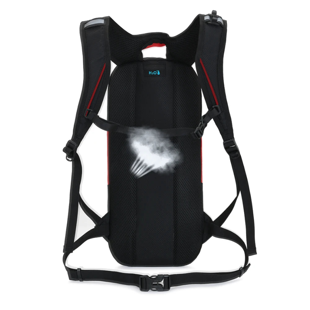 New 10L MTB Bike Backpack with Night Reflector Strips Helmet Strap Design Outdoor Sports Cycling Running Backpacks Water Bag