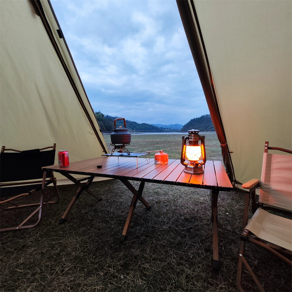 5-8 People Teepee Tent with Stove Jack 500PRO Camping Pyramid Teepee Tent for Camping Backpacking Hiking