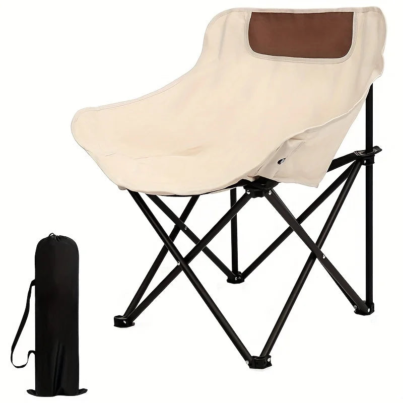 Oversized Camping Chair with Side Pocket Foldable Chair Oxford Cloth Chairs Portable Beach Picnic Fishing Chairs Outdoor Chair