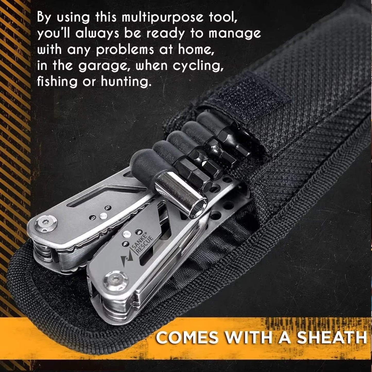 Multitool 24-In-1 Pliers for Survival Camping and Hunting