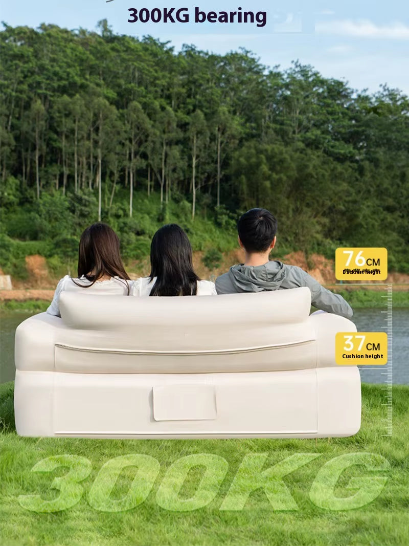 Lohascamping Outdoor Inflatable Air Sofa Portable Waterproof Lazy Sofa Backyard Home Travel Camping Picnic Relaxation Chair