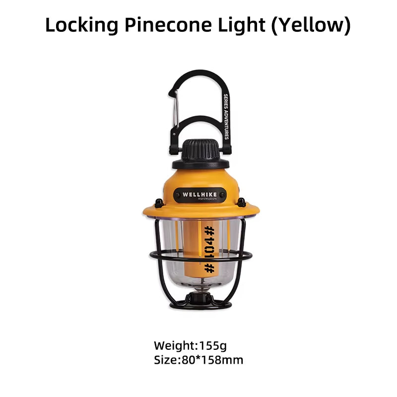 Outdoor Lock Loose Fruit Lamp Ultra -Long Closer -End Photos of the Camp Atmosphere Mini Lamp Multi -Gear Adjustment
