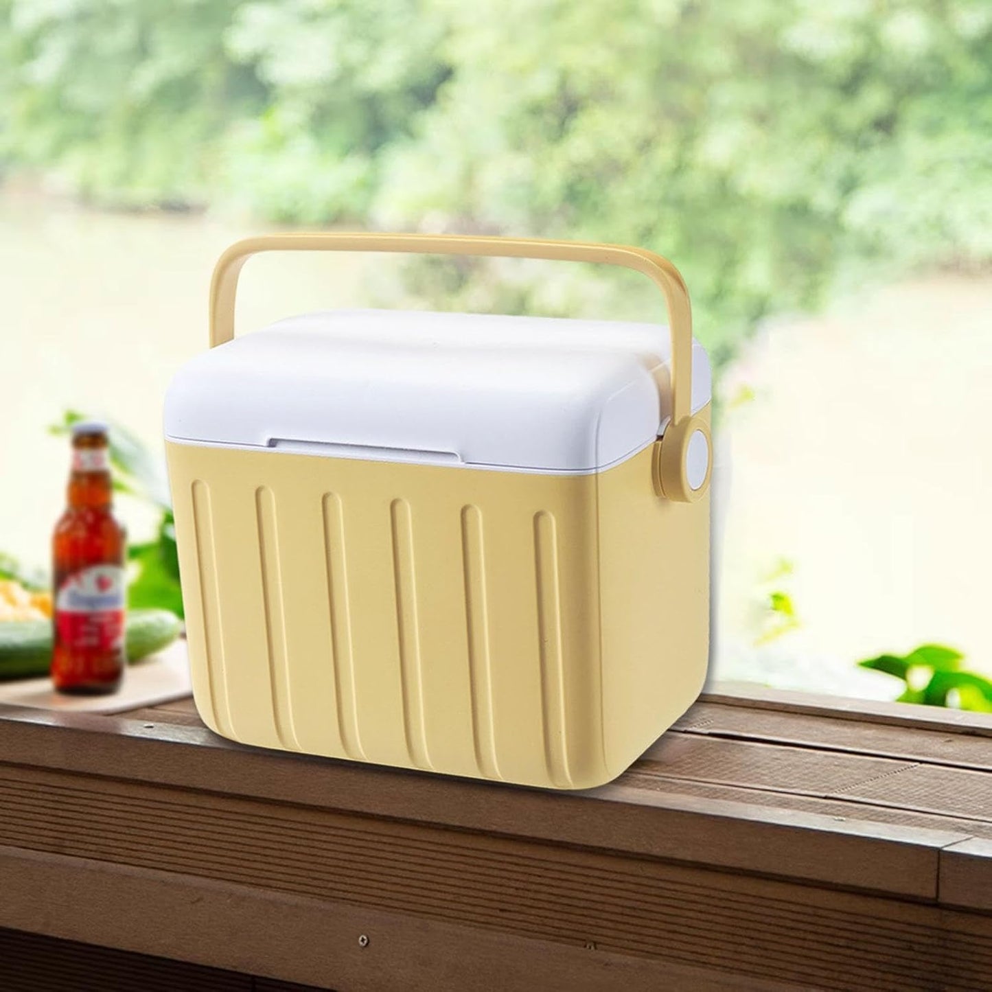 Ice Storage Box Cooler Organizer for Beverages Camping Sports