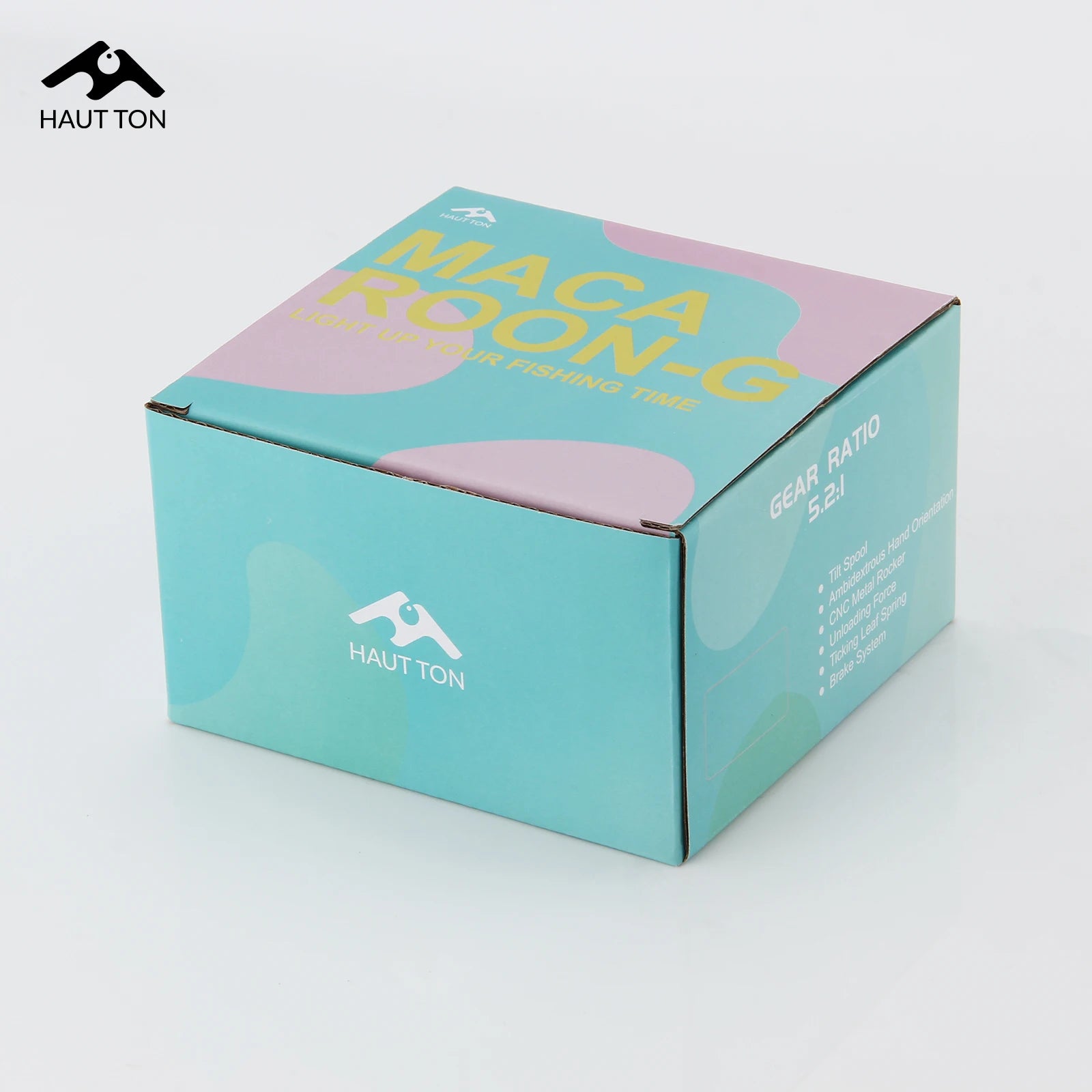 MCG1000-6000 Macaron Light Spinning Fishing Reel, 3+1BB, 5.2:1 Gear Ratio, 8Kg Max Drag, Durable Metal Spool&Rocker Arm