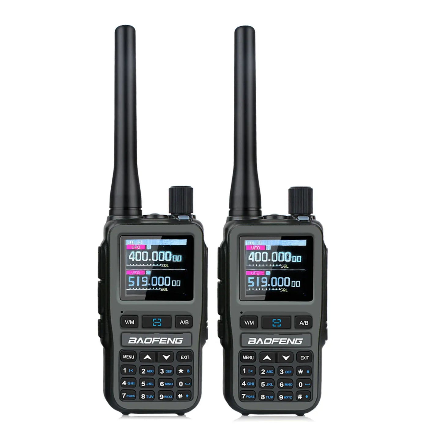 2PCS/Pack UV-5R Mini Dual Band Dual PTT Walkie Talkie