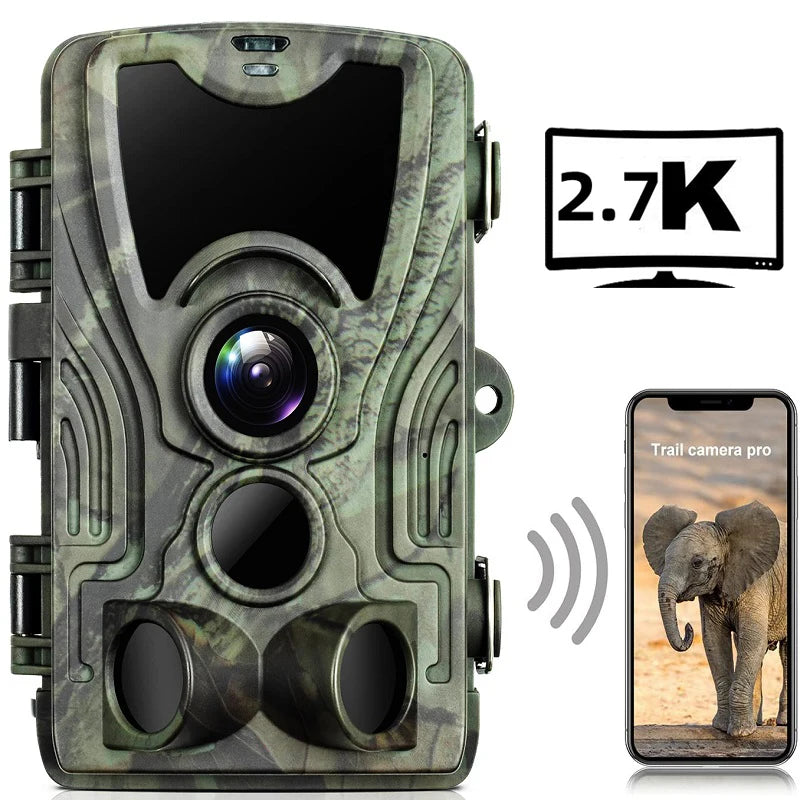 Outdoor WIFI APP 4K/2.7K 36MP/24MP Trail Camera Wildlife Infrared Night Vision Motion Activated IP65 Trap Game Cam Waterproof