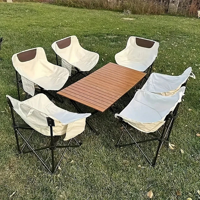 Oversized Camping Chair with Side Pocket Foldable Chair Oxford Cloth Chairs Portable Beach Picnic Fishing Chairs Outdoor Chair