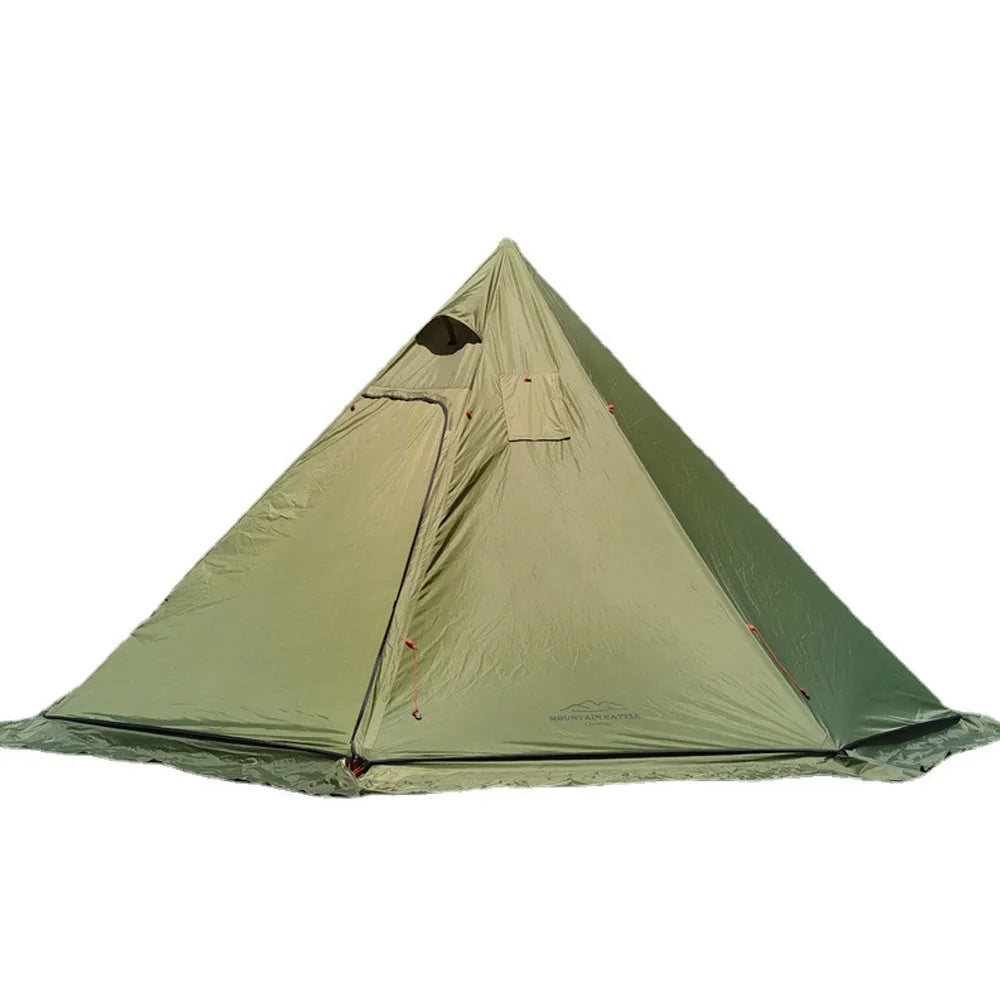 4-6 People Tipi Hot Tent with Stove Jack 400PRO Camping Pyramid Teepee Tent for Camping Backpacking Hiking