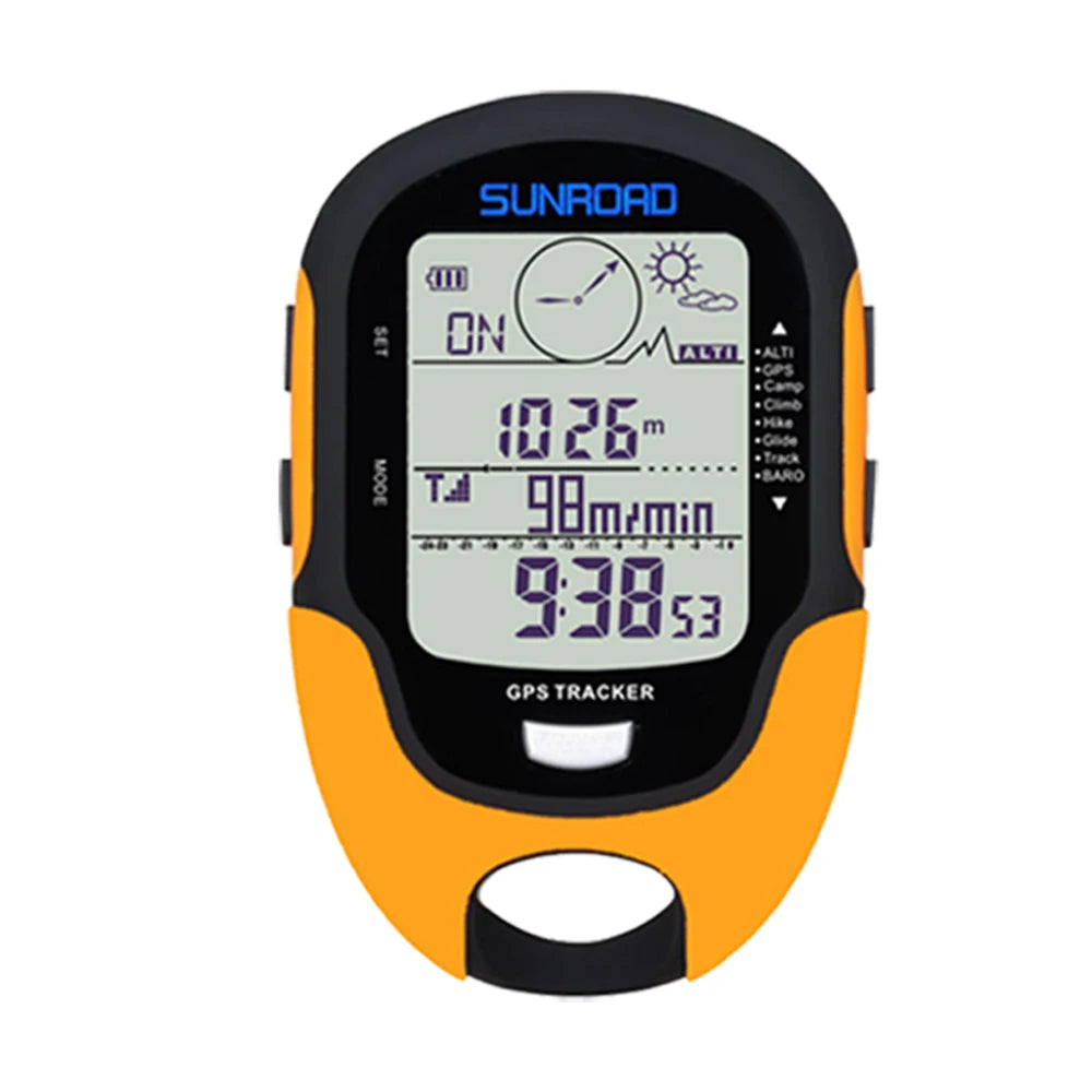 Portable Digital Altimeter Barometer Compass Locator Handheld GPS Navigation Receiver for Outdoor Camping Hiking Fishing Climb