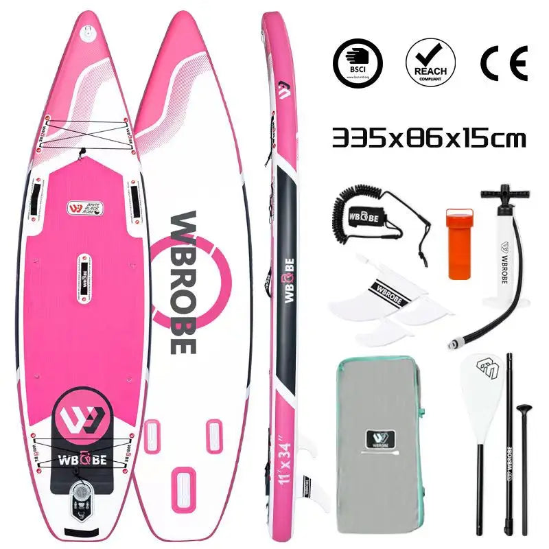 TOURUS 2023 April New Arrival Blue Wood Double Layers Sup Boards YOGA Inflatable Stable Stand up Paddle Board 11Feet 33Inch