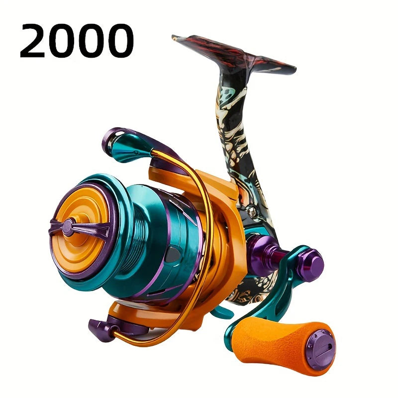 HA Spinning Reel, 22LB Max Drag,5.2:1 Gear Ratio,Metal Spool,Cnc Rocker,Spinning Fishing Reel for Fresh Salt Water