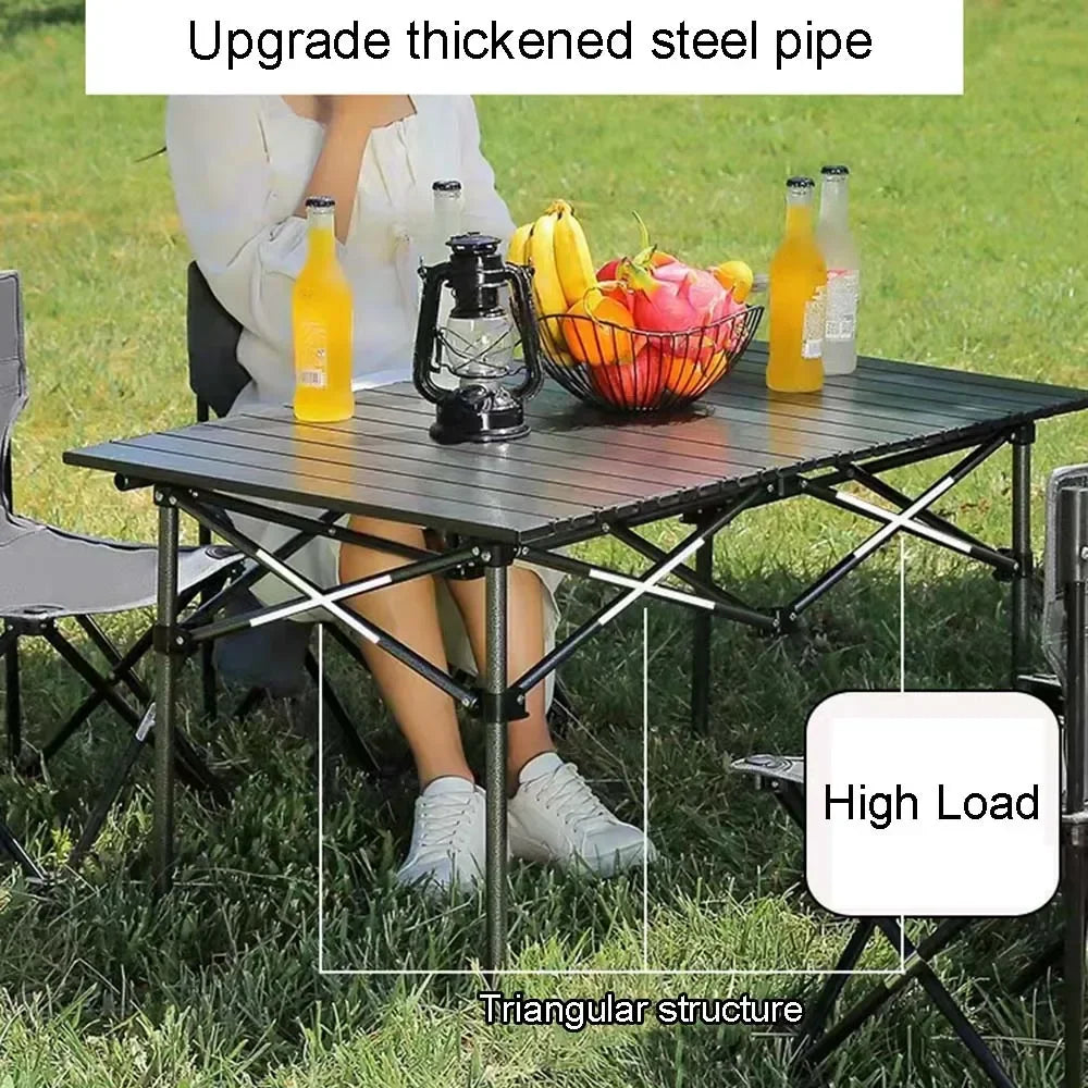 Outdoor Folding Long Table Tourist Portable Storage Egg Roll Table Camping Desk Barbecue Easy to Install Picnic Outdoor Tables