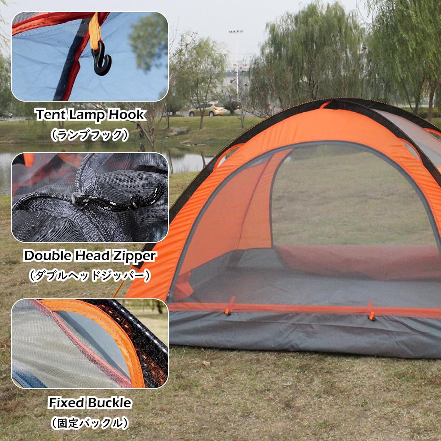 Dome Tent 1-3 Person Camping Tent Waterproof Backpacking Tent 3-4 Season Tent for Outdoor Camping Hiking Picnic