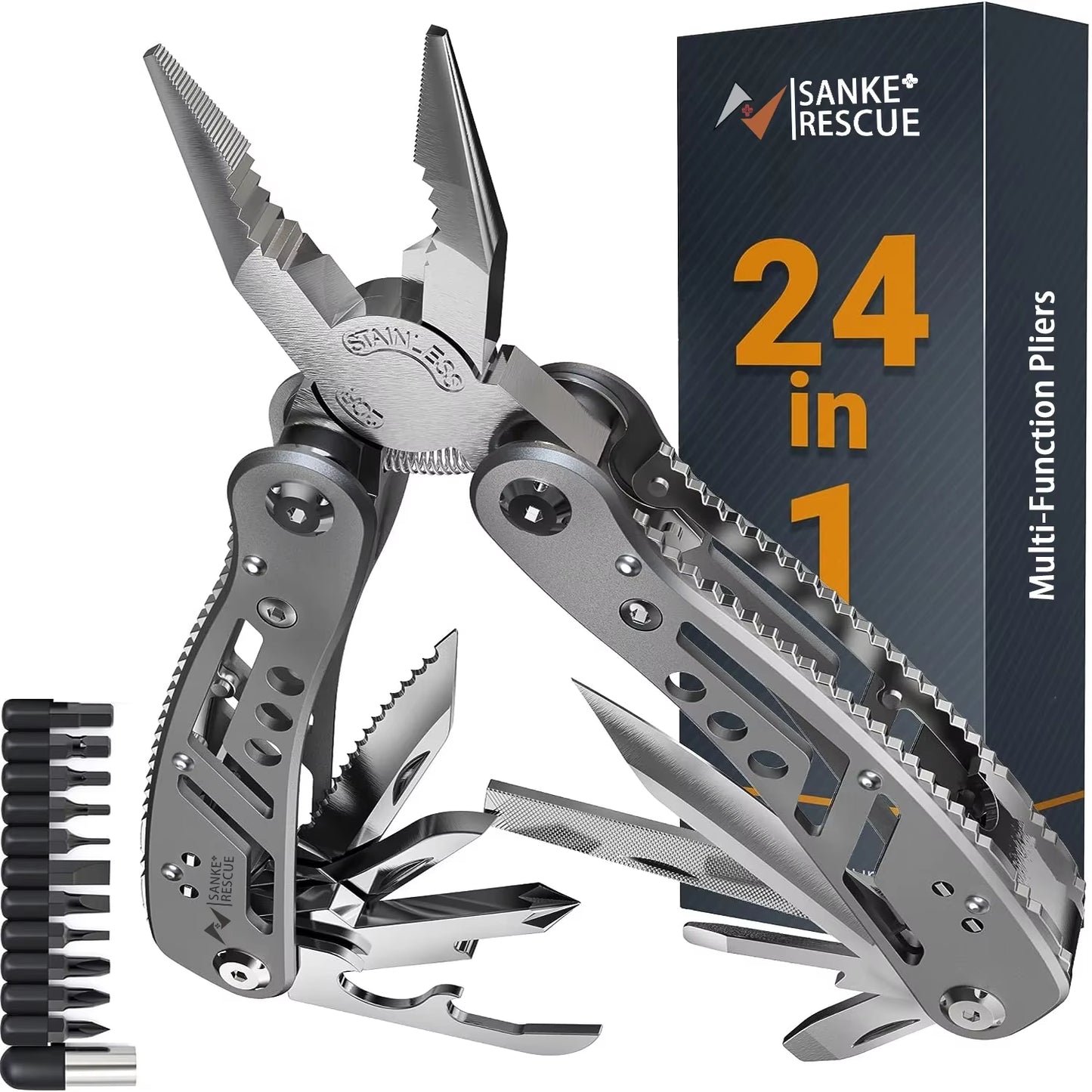 Multitool 24-In-1 Pliers for Survival Camping and Hunting