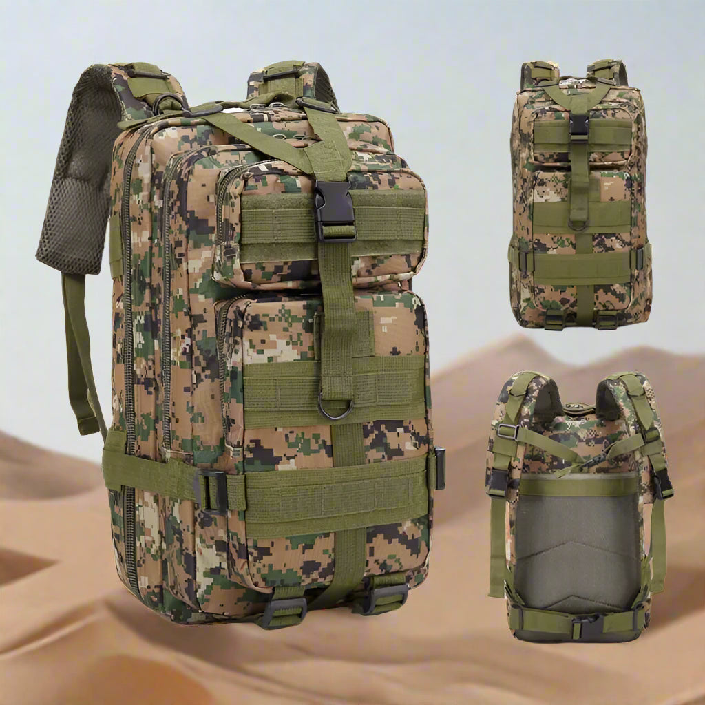 3P Tactical Backpack 20L-25L 1000D Nylon Outdoor Hiking Camping Traveling Fishing for Men Hunting Molle Bag Sport Rucksacks