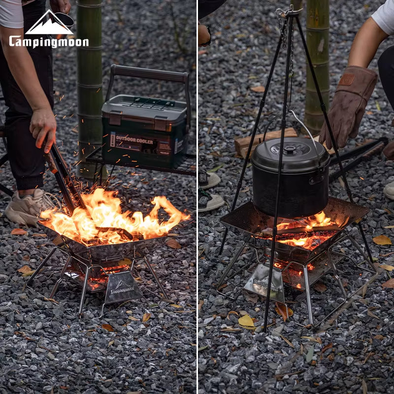 Large Folding Portable Stainless Steel Barbecue Grill BBQ Oven, Camping Picnic Grill Net, Barbecue Grill