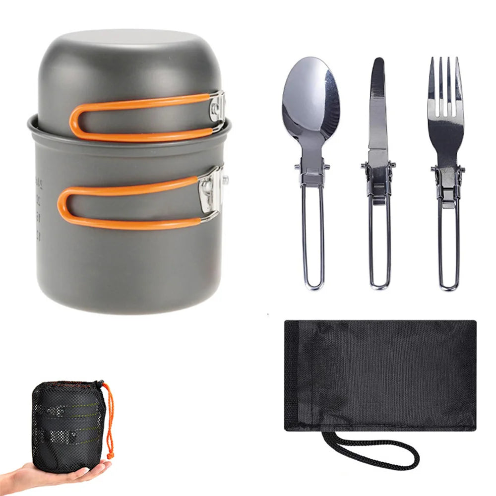 Outdoor Cookware Camping Cookware Lightweight Camping Supplies Hard Aluminum Alloy Material Outdoor Camping Equipment