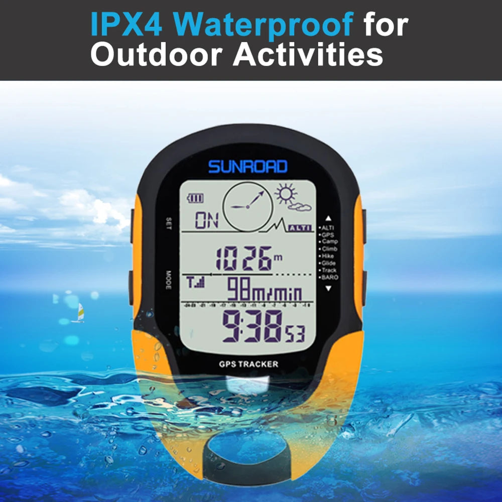 Portable Digital Altimeter Barometer Compass Locator Handheld GPS Navigation Receiver for Outdoor Camping Hiking Fishing Climb
