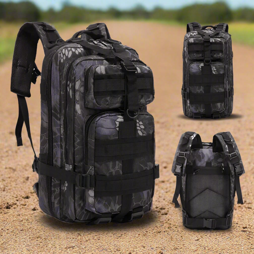 3P Tactical Backpack 20L-25L 1000D Nylon Outdoor Hiking Camping Traveling Fishing for Men Hunting Molle Bag Sport Rucksacks