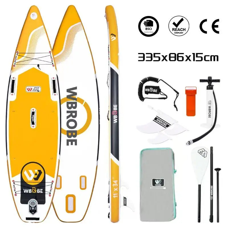 TOURUS 2023 April New Arrival Blue Wood Double Layers Sup Boards YOGA Inflatable Stable Stand up Paddle Board 11Feet 33Inch