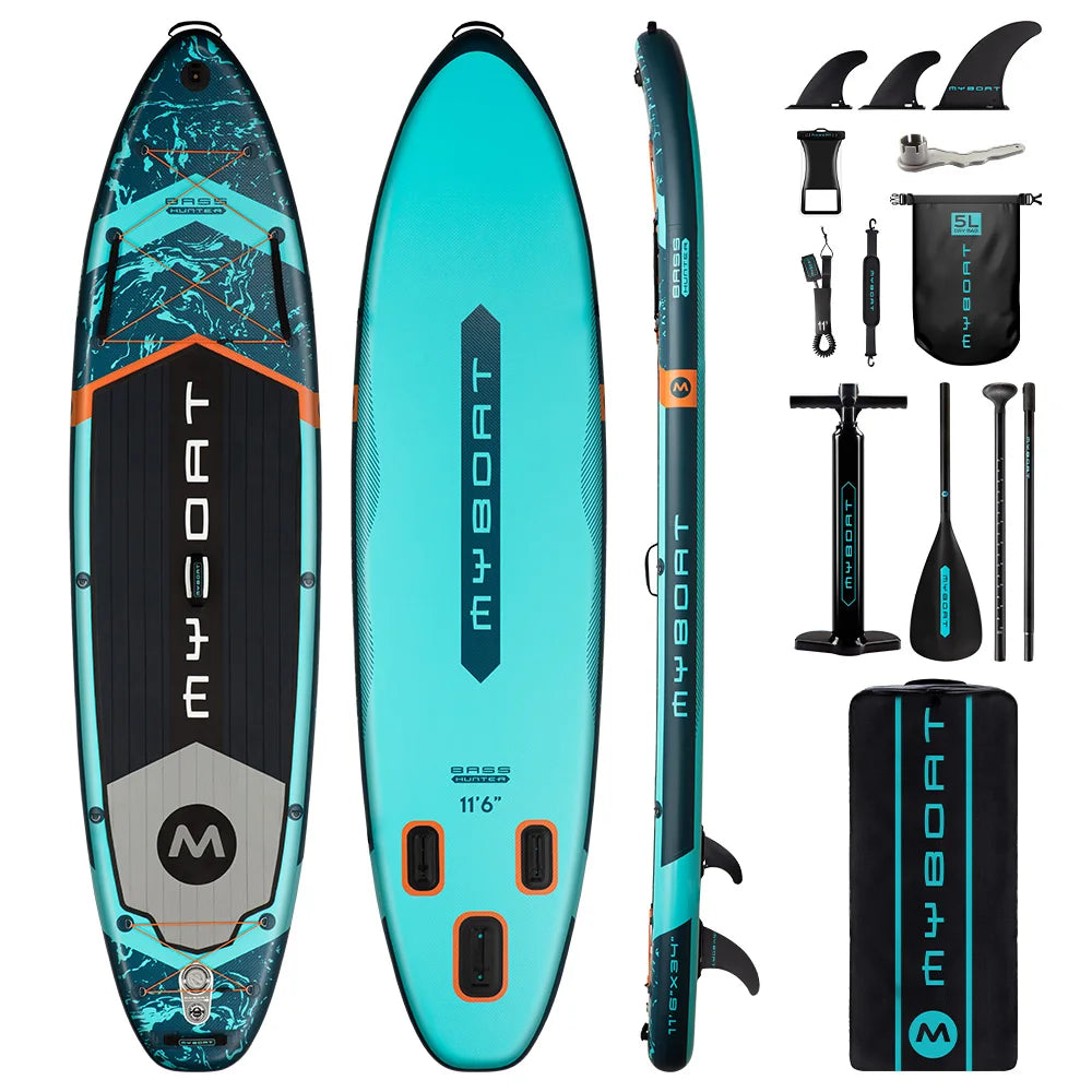 TOURUS 2023 April New Arrival Blue Wood Double Layers Sup Boards YOGA Inflatable Stable Stand up Paddle Board 11Feet 33Inch