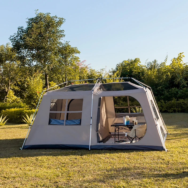 Large Camping Tent 3-8 Person Quick Setup. Perfect for Outdoor Family Adventures